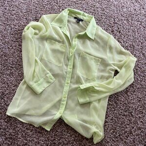 Neon Green Blouse